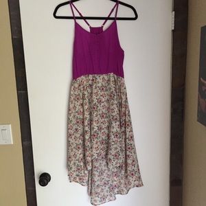 MODCLOTH High-Low Dress with Button Front